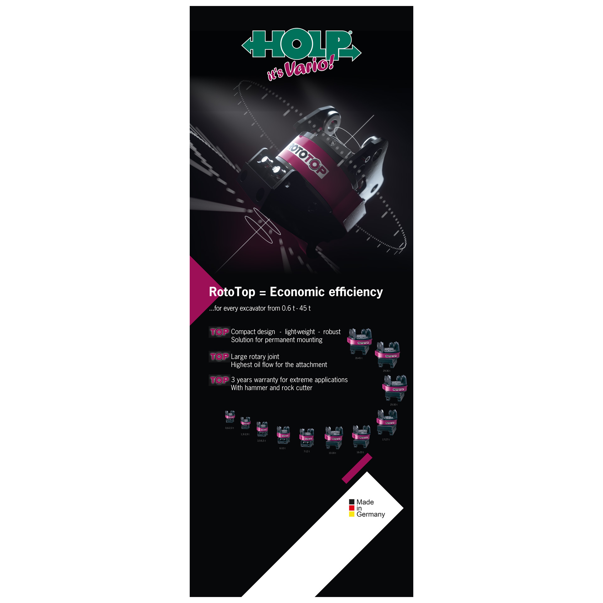 Roll-up inkl. Transporttasche (UK)